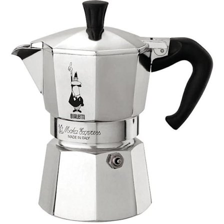 Kaffebryggare - BIALETTI - Moka Express - Alla spisar utom induktion - 12 koppar - 770 ml - Rostfritt stål