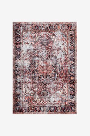 KM Home - Chenille matto Shiraz - Punainen - Puuvilla- & räsymatot - 200X300 - - Homeroom