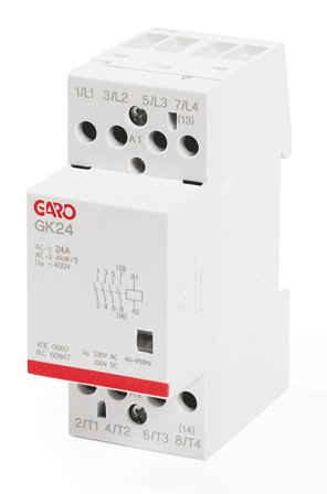 Garo GK24 4NO 230V ACDC Kontaktor 4-polig, 25 A 4 slutande, Elfördelning & strömförsörjning