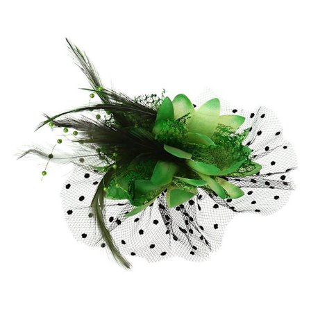 Fascinators Hat Cocktail Tea Party Kasket med Mesh Veil Feather til piger