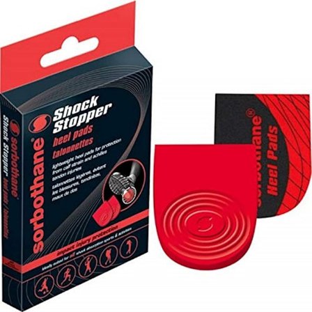 Sorbothane Unisex Vuxen Hälkuddar (2-pack) 3 UK-5 UK Röd/Svart