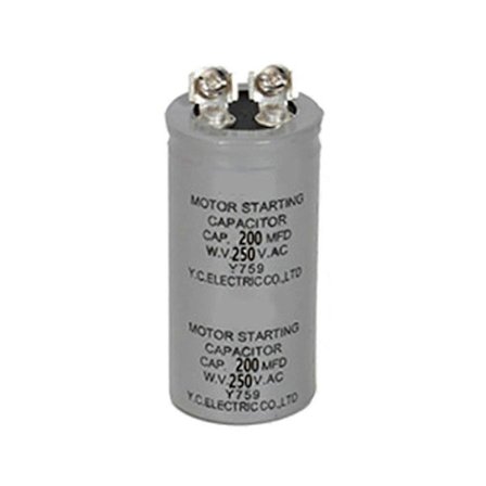 CD60 Motor Start Run Kondensator Motorstart 125V/250V 50UF-1200UF (200UF 250V)