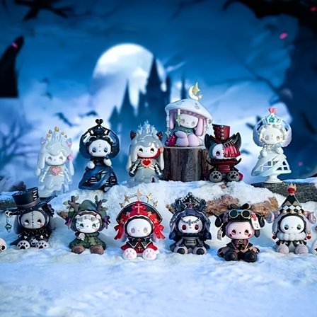 2025 Ny Mystisk Skov Blizzard Bjerg Villa Blind Box Trendy Legetøjsfigur Piges Fødselsdagsgave Skrivebords Ornament Gave (1 tilfældig)