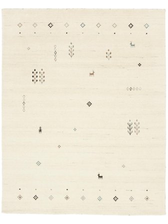 Wool Rug Gabbeh Giza Off White Oeko-Tex