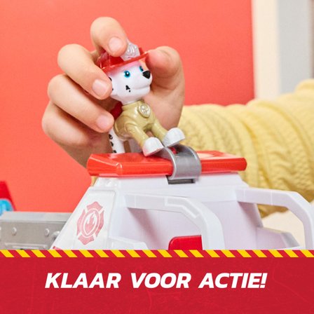 SPINMASTER PAW Patrol Fire Rescue - Marshalls Deluxe Feuerwehr-Truck mit Licht- und Soundeffekten