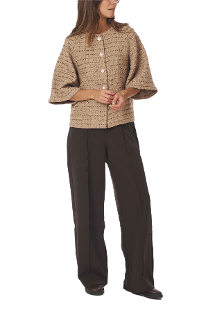 Neo Noir Rosella Boucle Mini Jacket Jackor Dam Beige 42