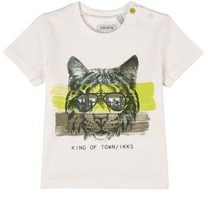 Kids - IKKS White King of Town T-Shirt 12 Months - Tops - 12 months - White - Junge