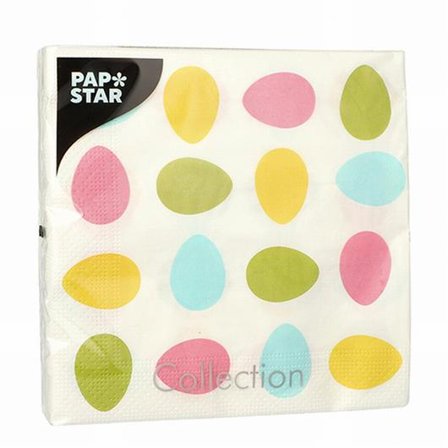 PAPSTAR Servett Ägg 3-lags 1/4 33x33cm 20/fp - Lyreco - Kök och servering - Servetter och dukar - Servett - 3-lagers