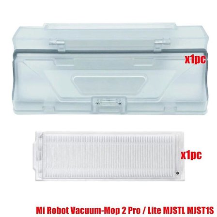 Pölysäiliö XiaoMi Mi Robot Vacuum-Mop 2 Lite / 2 Pro / MJSTL / MJST1S / MJST1SHW / BHR5044EU - Moppiliina Suodatin Vesitankki Osat