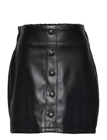 Nkfnirstine Pu Skirt Dresses & Skirts Skirts Short Skirts Svart Name It