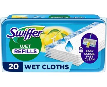 Swiffer-Wet Refillers 20 pcs - Citrus-Swiffer fuktige refillkluter med sitronduft, 20 stk-Home & Household Consumables-Rengjøringsmidler