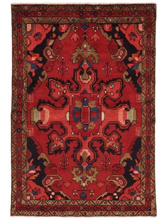 140X208 Tappeto Orientale Lori Rosso Scuro/Nero (Lana, Persia/Iran)