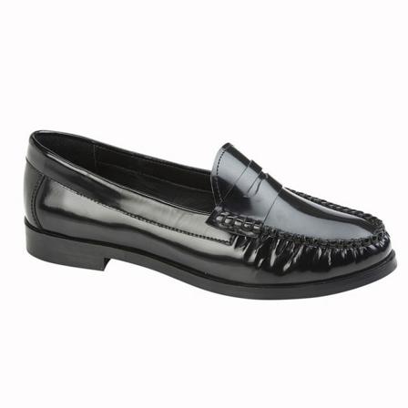 Cipriata Dam/dam Nicolina Läder Loafers 9 Uk Svart