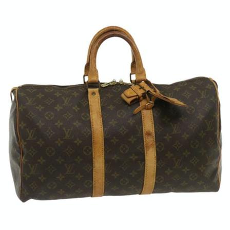 Louis Vuitton Vintage, Pre-owned Keepall Bruin, Dames, Maat:ONE Size