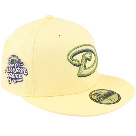 New Era - MLB Gul fitted Keps - Arizona Diamondbacks Grounded 59FIFTY Yellow/Grey Fitted @ Hatstore