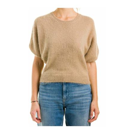 Roberto Collina -shirt , Beige , Dames , Maat: M