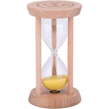 Mini Hiekkakello - Puinen Tiimalasi Puumaalityökalu Kotiin ja Ravintolaan 3 Minuuttia