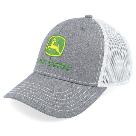 John Deere - Grey - trucker - Cap - Current Embroidery White/Grey Trucker - Hatstore
