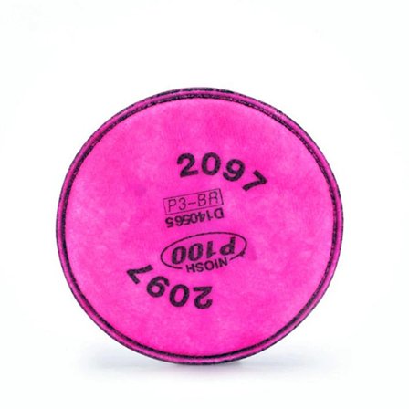 Nytt 2097 bomullsfilter Anti glassfiberdeksel Anti støvpartikler Oljebestandig filter for 6000 6200 7000 7502-serien maske