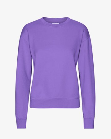 Women Classic Organic Crew - Ultra Violet - Female - L