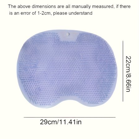 [Sklisikker fotmassasjematte] Sklisikker silikon fotmassasjematte med veggmontert ryggskrubber, trådløs fotmassasjepute for hjemmebruk