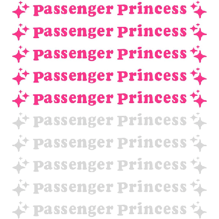 10 kpl Passenger Princess -tarra, heijastava hauska itseliimautuva pitkä vaaleanpunainen ja valkoinen autotarra, söpöt autotarrat, autotarvikkeet