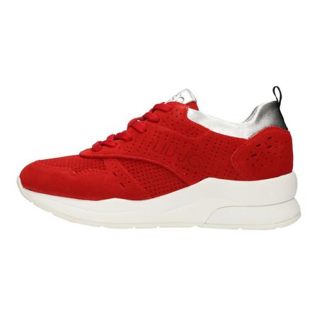 Liu Jo, B19009Px 025 Sneakers Rood, Dames, Maat:38 EU,leer