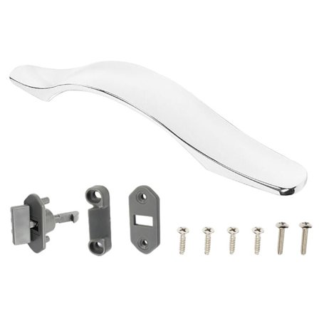 Dørhåndtag Knaphåndtag Trykknap Trækhåndtag Knaphåndtag Krom Buet Skabslås til Trailer Campingvogn Lastbil Autocamper