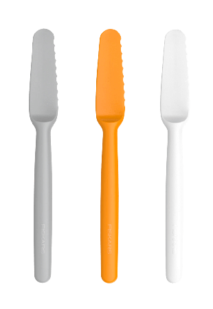 Fiskars Smörknivar FF i plast 3 st Köksredskap Flerfärgad