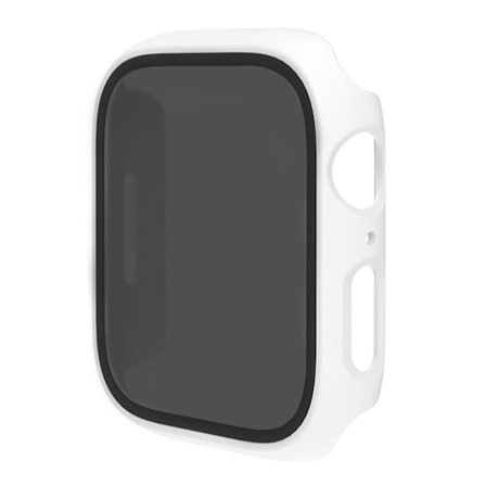 Apple Watch SE 2022 (44mm) / SE / 6 / 5 integrated cover with tempered glass - White