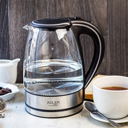 Vattenkokare 1,7 liter 2000 W med glasbehållare
