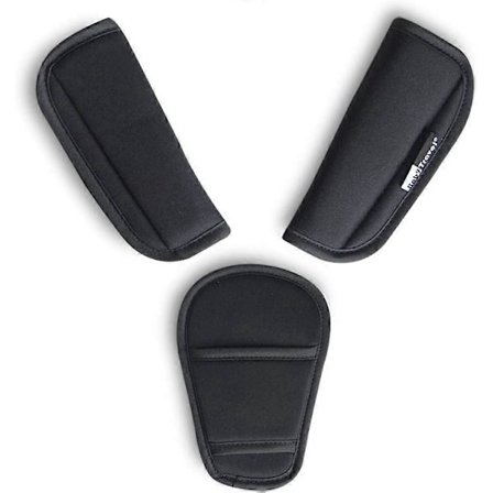 3 stk. Baby Klapvogn Autostol Selestropper Betræk & Skridtbeskytter Universal Blød Sikkerhedssele Pude til Nyfødte