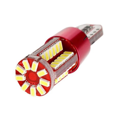 10-pack T10 3014 bildekodningslampa 57SMD elektrod