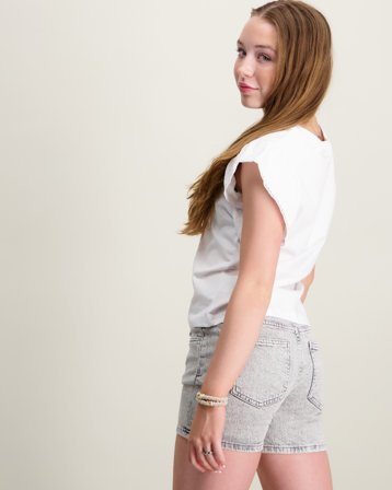 LMTD NLFFANG SHORT TANK TOP Vit Toppar/Blusar Tjej - Kids Brand Store