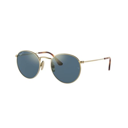 Ray-Ban Round Titanium - RB8247 9217T0 5021 i Guld Titanium
