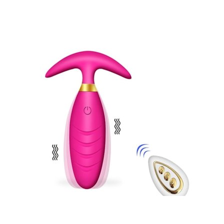 10 Frekvens Trådløs Fjernbetjening Vibrator til Voksne (Rød)
