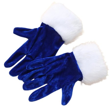 Par komfortable, varme julehandsker i fløjl, velegnede til festlige begivenheder og fleksible fingre, safir