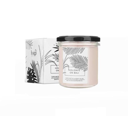 Hagi Bali Holiday Soy Candle Ljus & ljusstakar Unisex Vit 230 g