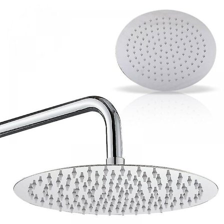 Rostfri takdusch med regnduschhuvud - Cisea silver