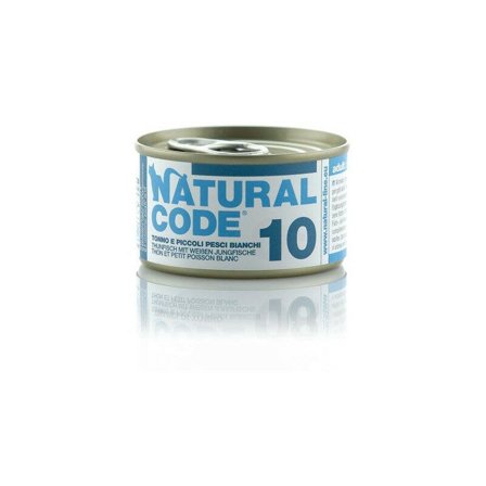 Natural Code 10 Tonno e Piccoli Pesci Bianchi Gatti Adulti