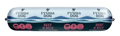 Prima Dog - Kjøttpølse biff og ris 800g - Hund - Hundefôr & hundemat - Våtfôr & våtmat - ZOO.no