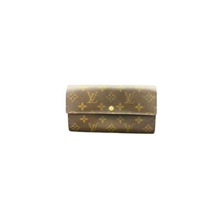 Louis Vuitton Vintage, Pre-owned Wallet Large Bruin, Dames, Maat:ONE Size