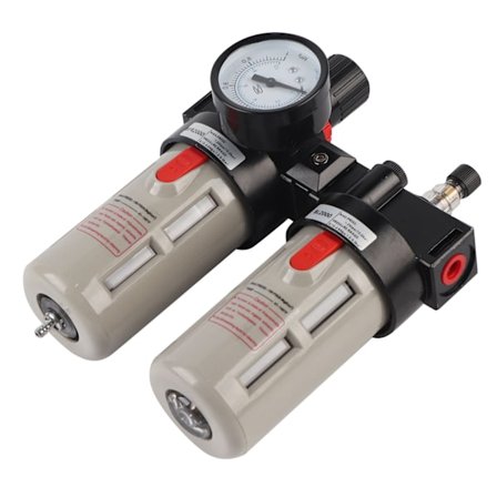 G1/4 Lufttrykskompressor Filter Måler Olie Vandfælde Regulator Værktøjssæt