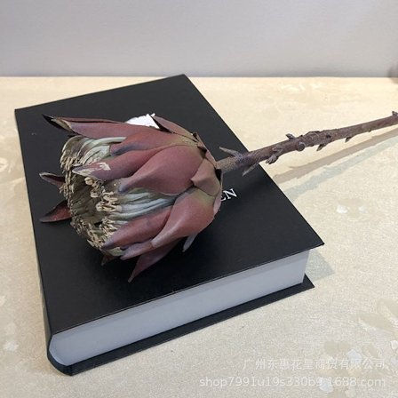 Royal Protea Kunstig Blomsterbuket Europæisk Vintage Indretning Plastik Fake Blomster til Borddekoration