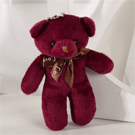 Teddy Bear Plyschleksaksnyckelring och Siamese Bear Small Gift Keycha Blue