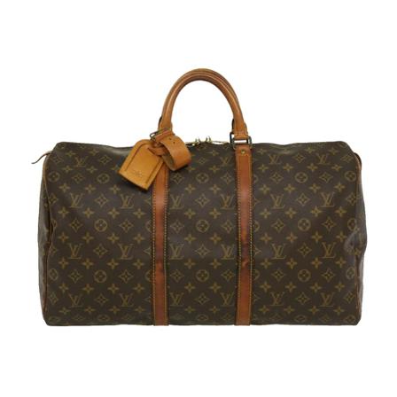 Louis Vuitton Vintage, Pre-owned Keepall 50 Bruin, Dames, Maat:ONE Size