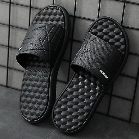 Indendørs Mænds Hør-Tøfler Casual Sko til Gæster