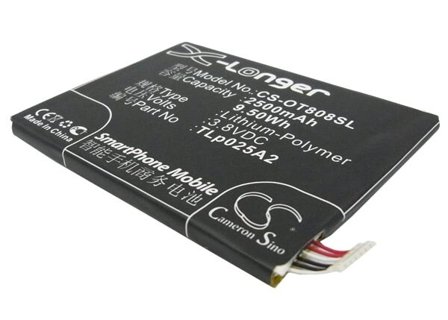 Batteri for SmartPhone, Mobil for Alcatel OT-8008D, One Touch Scribe HD, OT-8008X og andre.