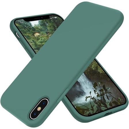Kuminen iskunkest v kotelo iPhone XS Max- vihre