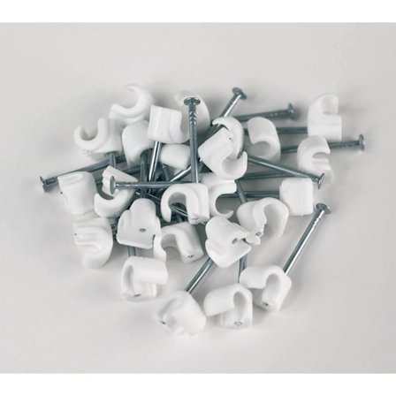 Kabelklammer 3x5mm Vit /25